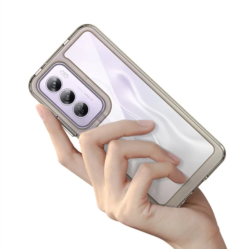 Bunte transparente Hülle für Oppo Reno 12 Pro Hülle Silikon Schutzhülle auf der Rückseite Oppo Reno 12 Pro Cover für Oppo Reno 12 Pro