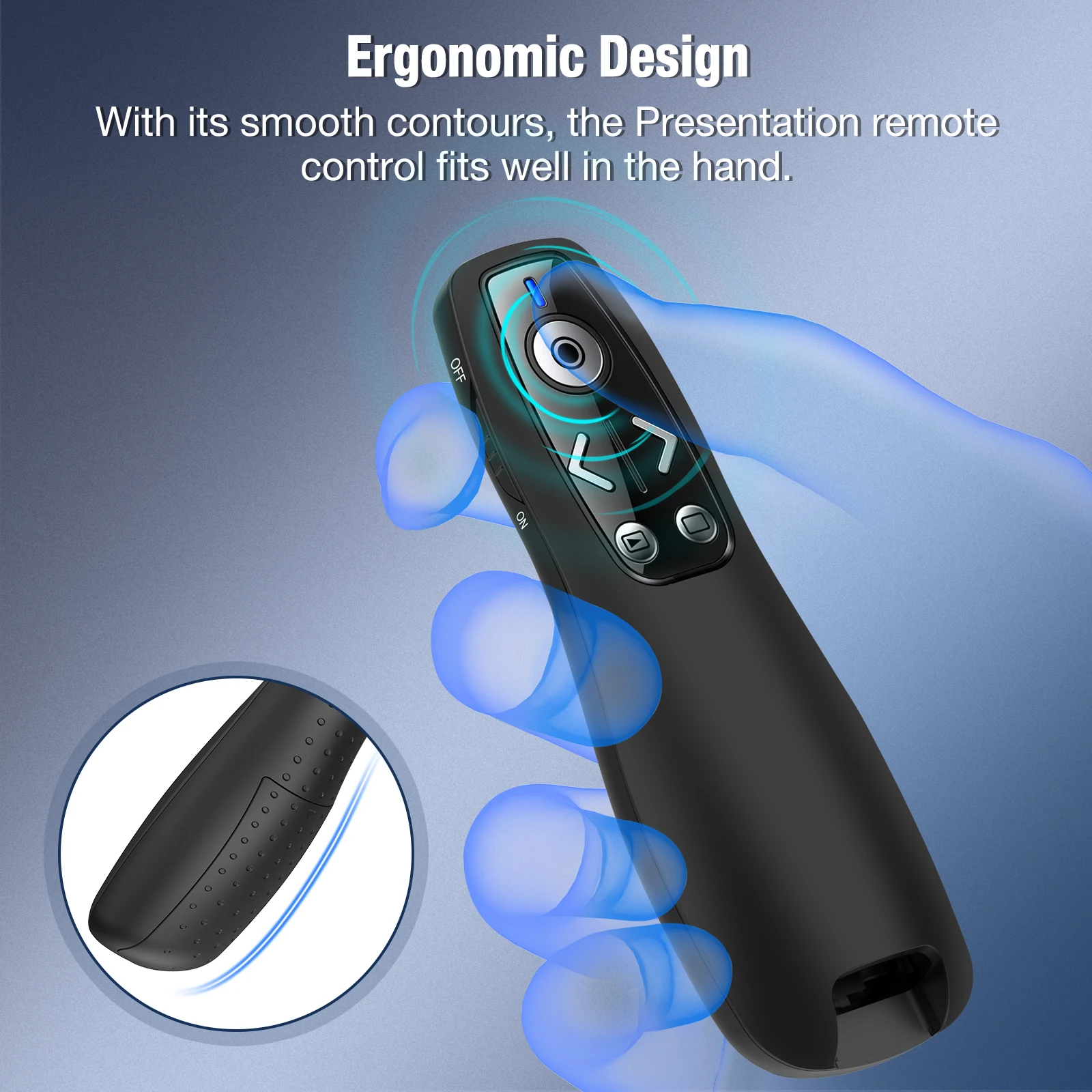 جهاز تحكم عن بعد لاسلكي 2 في 1 USB من النوع C لجهاز PowerPoint وMac والكمبيوتر المحمول - أسود #4