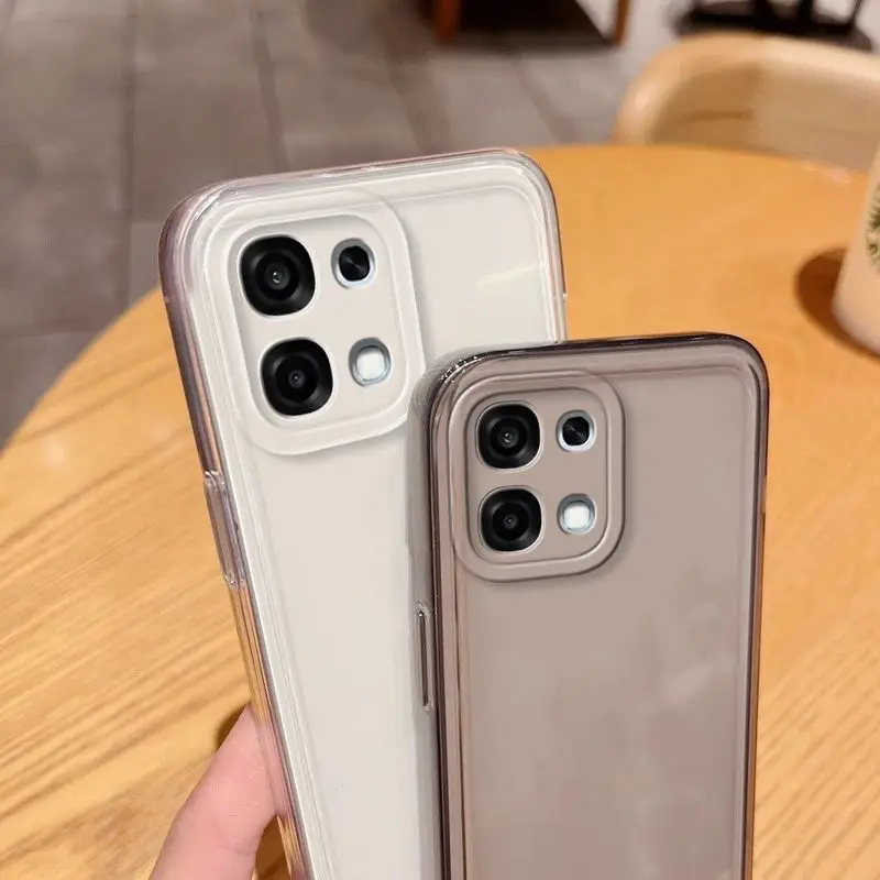 حافظة لهاتف oppo A6 Pro 4G 5G بسيطة من السيليكون الشفاف ورقيقة للغاية من البولي يوريثان الحراري لهاتف oppo F31 ممتص للصدمات Fudna #3