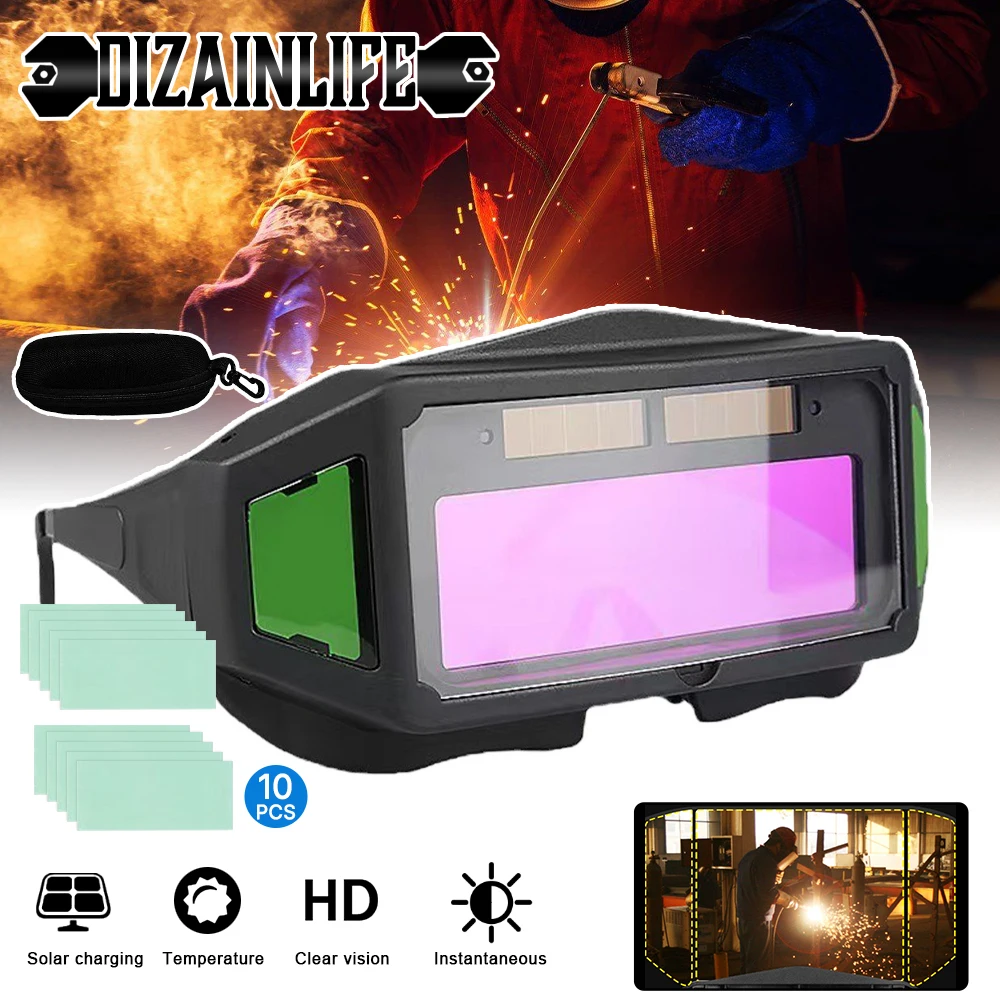 

Солнечные автоматические затемняющие сварочные очки, автоматическая смена света, антибликовый щит для глаз, защитная маска, сварочная маска, шлем