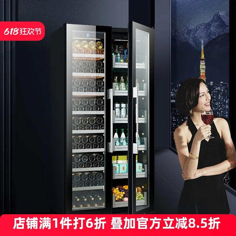 ntegrated ice bar wine cabinet constant temperature red wine cabinet household and commercial air-cooled tea