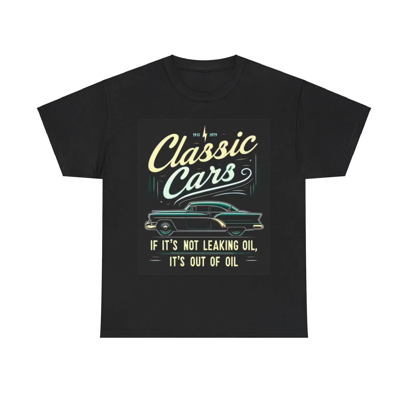 Classic Car Shirt Mechanic Dad Gift Graphic Unisex Heavy Cotton Tee