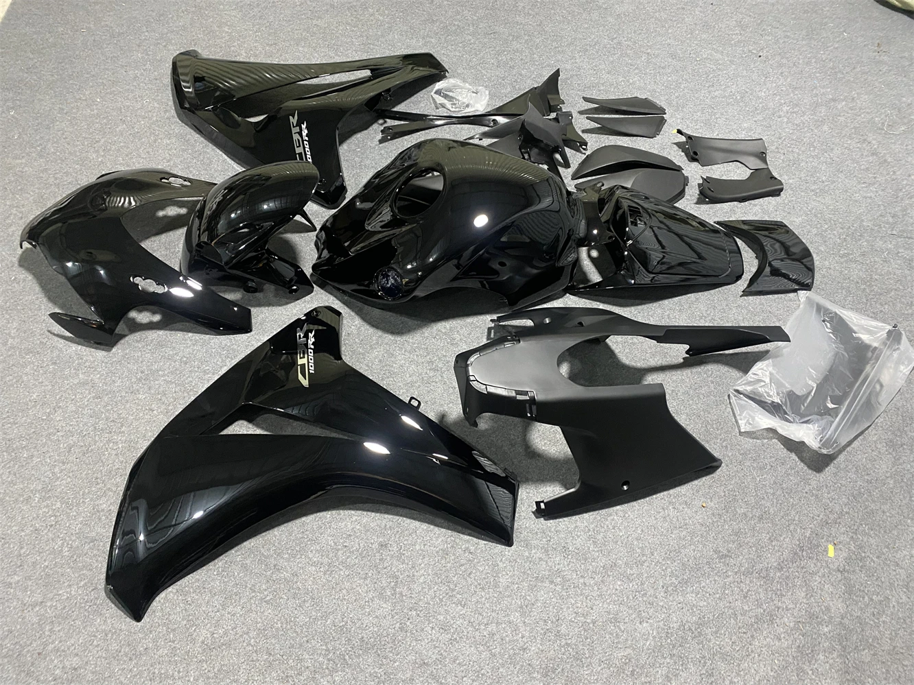 Motorcycle Fairing Kit Fit CBR1000RR 08-11 CBR1000 2008 2009 2010 2011 Fairing Bright Light Black