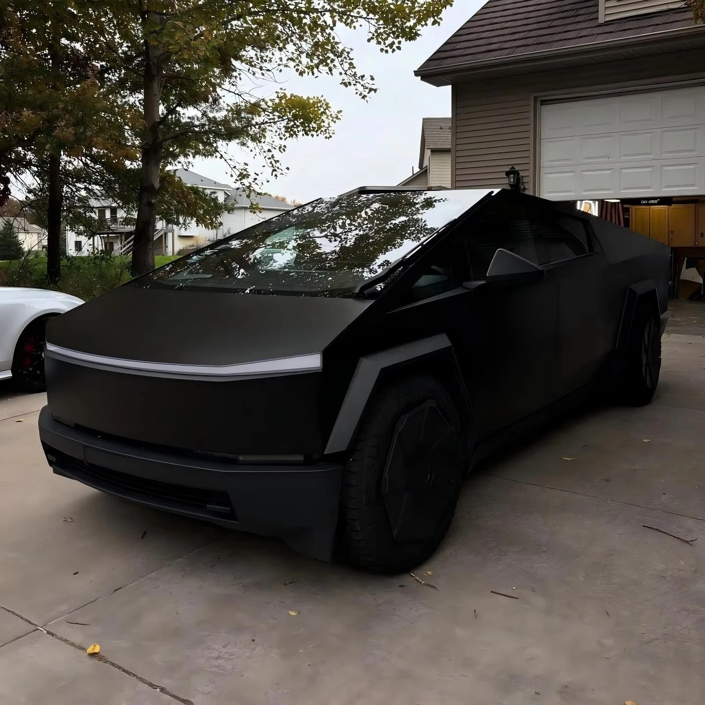 

Factory Wholesale Car Vinyl Wrap Auto Decoration Sticker Full Car Wrap Vinyl Color Changing Satin Black on Cybertruck