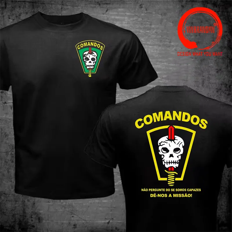 Brazil Special Forces Army 1st Commando Action Battalion Men T-shirt Short Sleeve Casual Cotton O-Neck New Summer Men Clothing