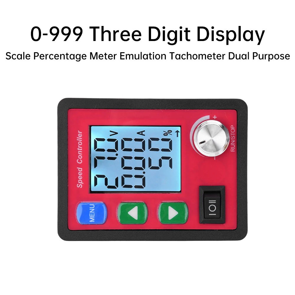 DC6-55V 15A DC Brush Motor Controller PWM avanti Reverse Motor Drives Display digitale con telecomando Wireless