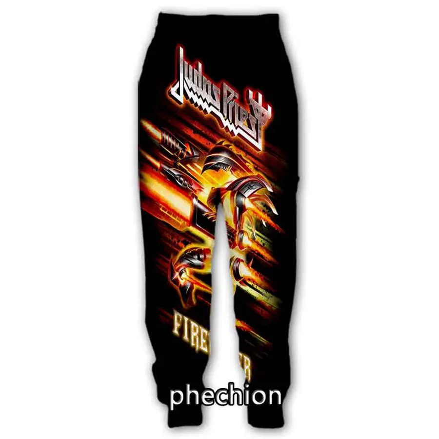 phechion New Men/Women Judas Priest Rock Band 3D Printed Clothing Long Sleeve Fashion Sweatshirt Hoodies Sport Long Pants Z70