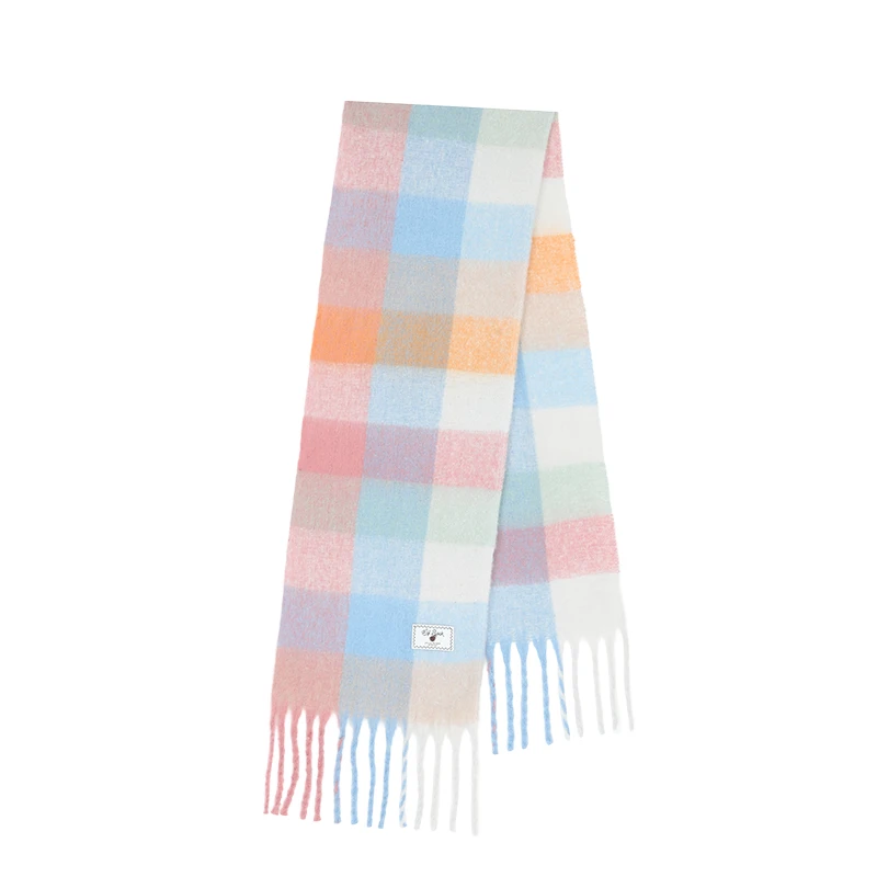 وشاح ELFSACK الدافئ ذو الألوان الدوبامين بألوان قوس قزح للنساء #6