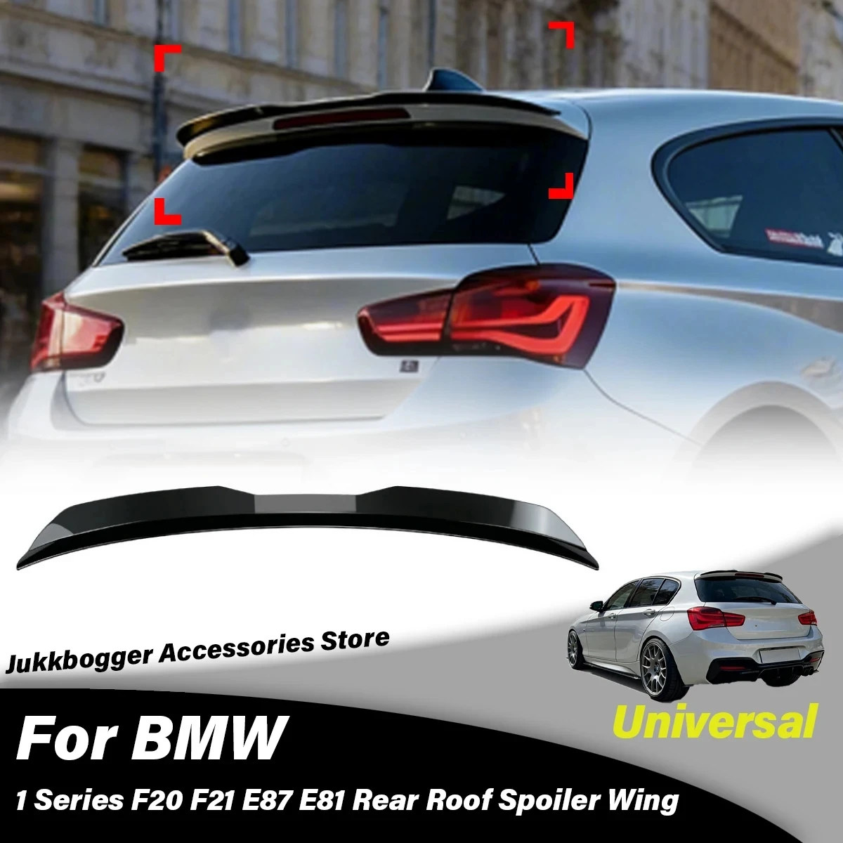 

Для BMW 1 серии F20 F21 E87 E81 116i 120i 118i M135i M140i 120i 118i 116i: Декоративный задний спойлер-антикрыло для крыши автомобиля, элемент обвеса