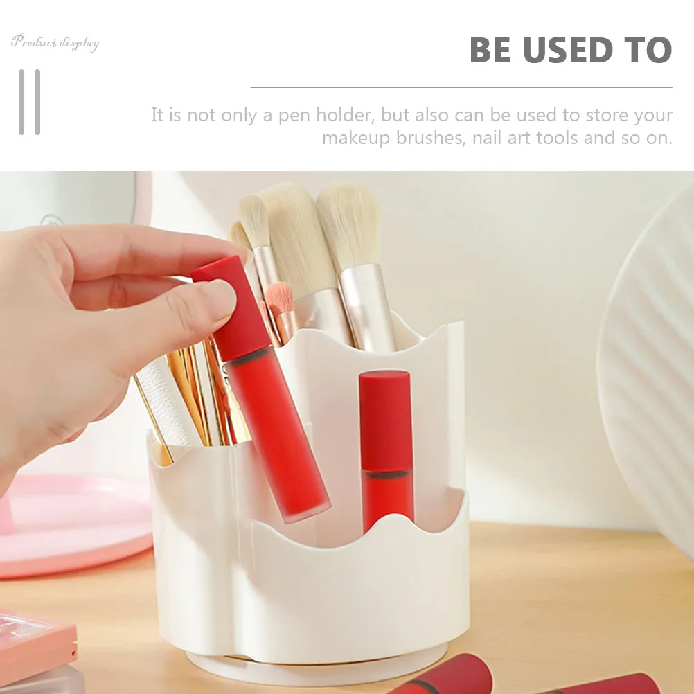 

2Pcs Makeup Pen Holder Holder Storage Bucket White Container Office Desk ganizer Pen Basket Tool Storage