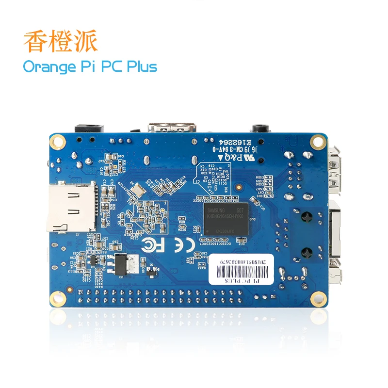 Orange Pi PC Plus-Carte de développement informatique, puce Quanzhi H3, pigments open source, apprentissage MCU