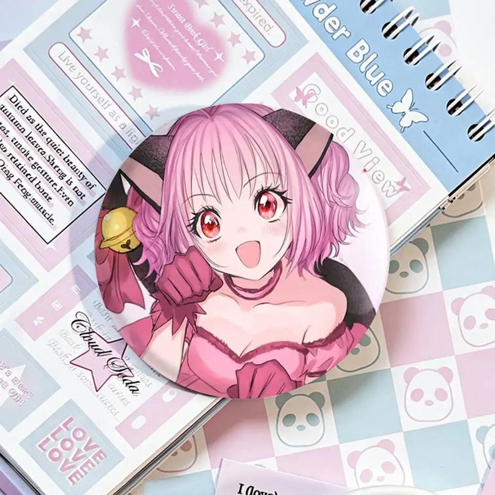 Tokyo Mew Mew M-Momomiya I-Ichigo Laser Badge Creative Pins Brooch for Bag Clothes Hat Decor Gifts Fans Collect