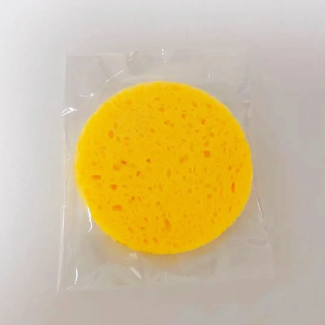 5-10 pezzi strumenti per la rimozione del trucco rotondo per il viso polpa di legno trucco bellezza spugna cellulosa compressa soffio cosmetico spugna per il lavaggio del viso
