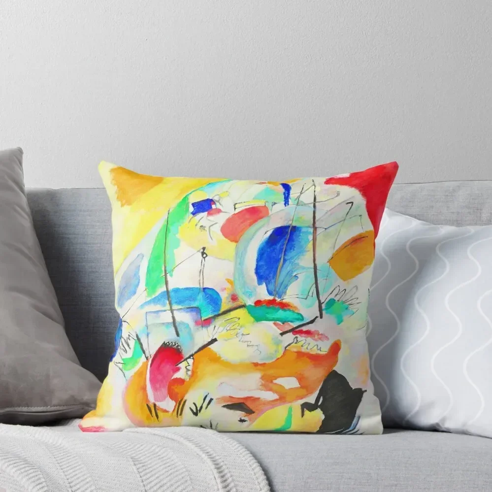 

Kandinsky, Sea Battle 1913 ,Bauhaus , Wassily Kandinsky Abstract Art Throw Pillow Throw Pillow Plaid Sofa pillow