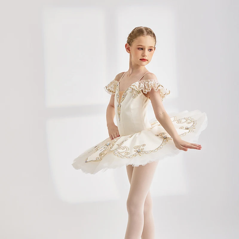 BT01297 Professional Custom Size Custom Color Kids Girls Women Adult Cream Ballet Tutu Costumes