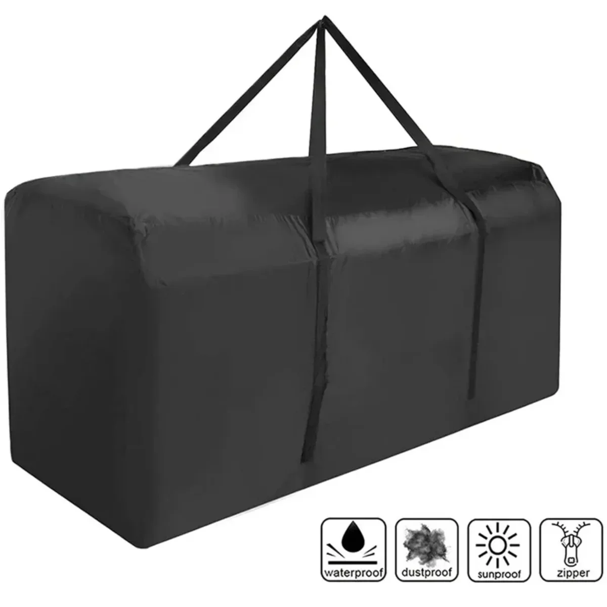 Waterproof storage bag with handle 210D Oxford fabric, UV and sun protection for outdoor furniture and Christmas trees