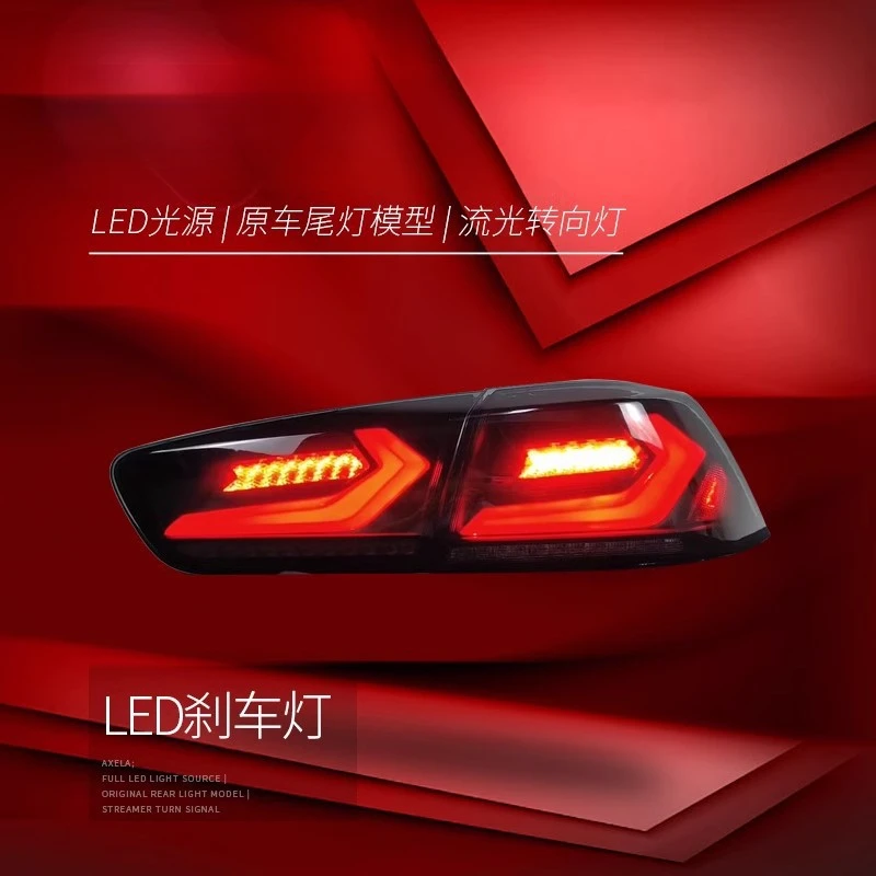 Ensemble de feux arrière LED adaptés à Mitsubishi Lancer, Style Corvette modifié EVO, clignotants coulants