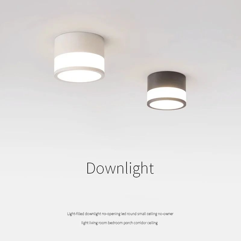 

Led Surface Mounted Downlight AC110V 220V Ceiling Spot Lamp Nordic style Down Light 7W 12W18W Panel Lighting Room Bedroom