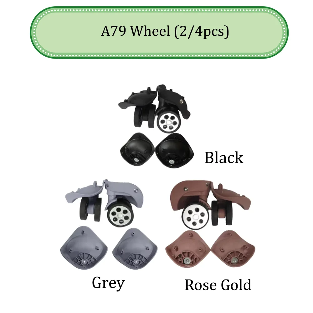 

A79 Universal Wheel Replacement Suitcase Convenient Silent Smooth Shock Durable Absorbing Rotating Accessories Caster Wheels