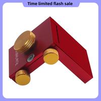 A40T Steel Ruler Scribing Positioning Block,Aluminum Angle Scriber Line Marking Gauge,DIY Carpentry Scriber Measuring Locator