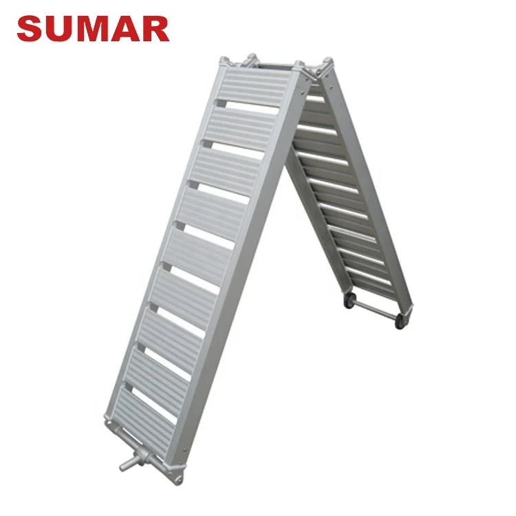 Reliable Quality Aluminium Material Anti-slip Boat Folding Gangway Ladders
