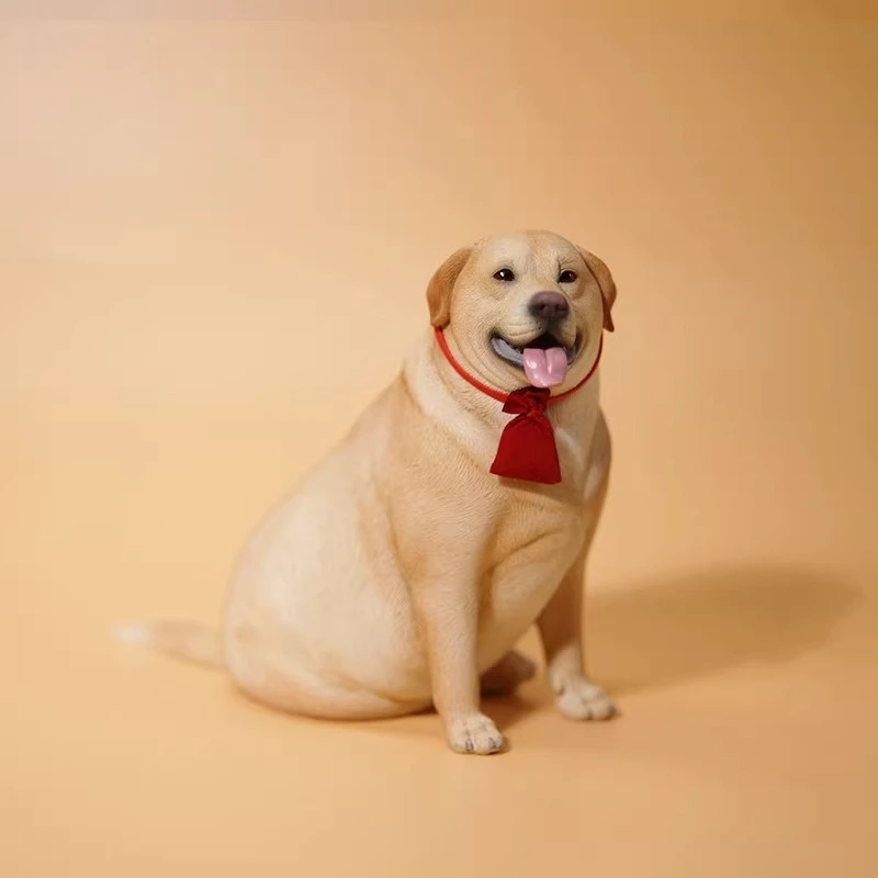 JXK 1/6 Scale Resin Simulation Cute Labrador Retriever Dog Toys Model for 12 Inch Action Figures Desktop Ornament