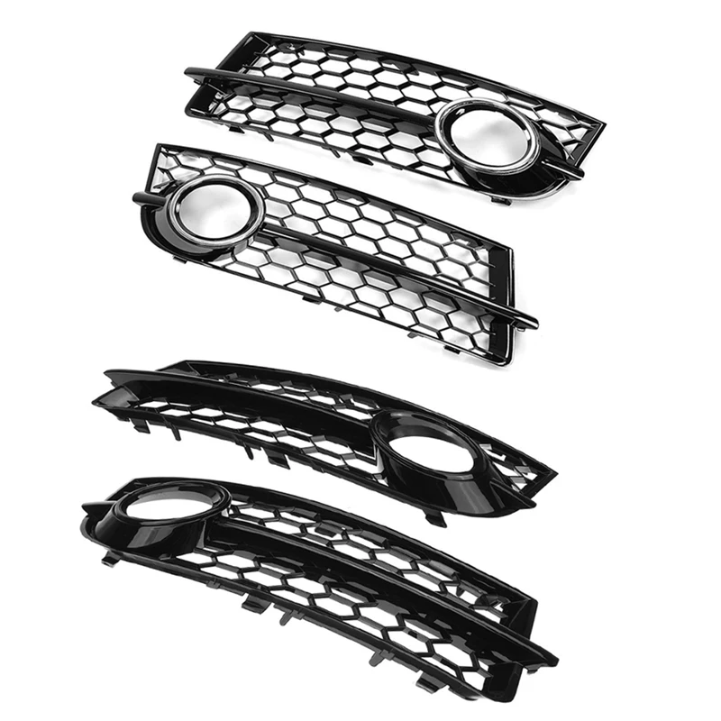 Car Fog Light Grill Lamp Cover Trim Front Fog Lamp Grilles For  TT 8J 2006-2014 8J080768201C 8J080768101C