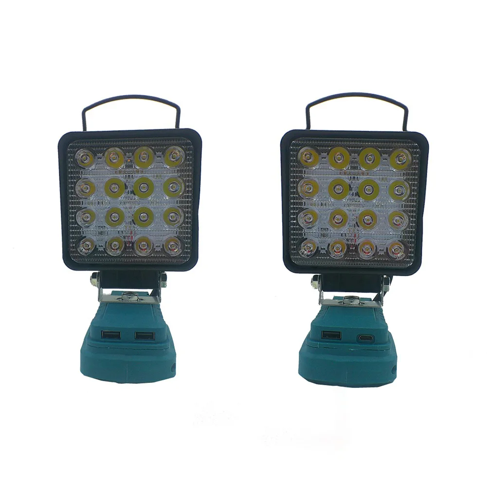 Cordless Work Lamp with USB Charging Port Compatible with For 18V Battery BL1830 BL1815 BL1860 Handheld Portable Lighting Device