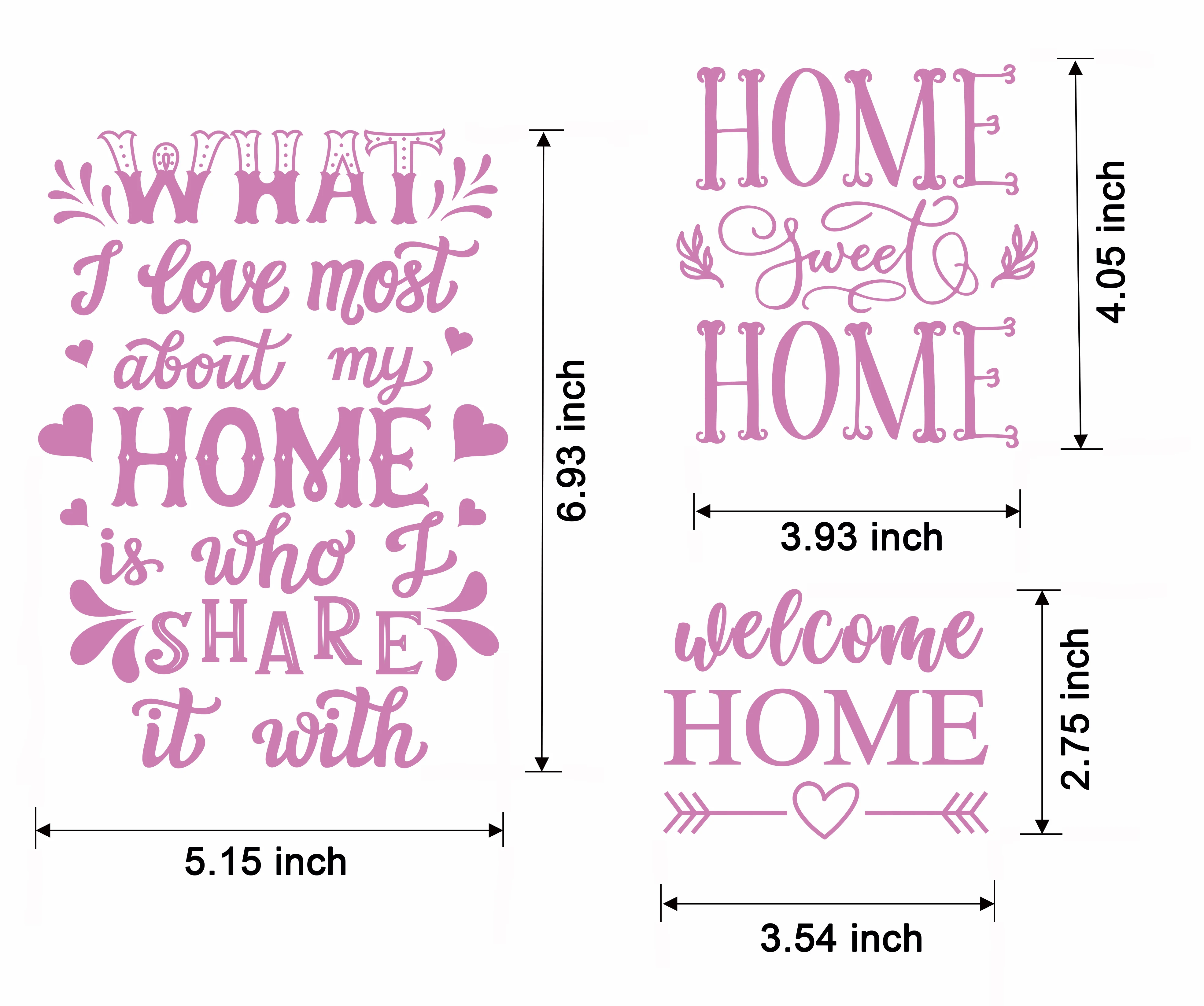 Alinacutle Home Sweet Home Reusable Self- Adhesive Silk Screen Stencils Mesh Transfers for Home Decoration Handmade Craft