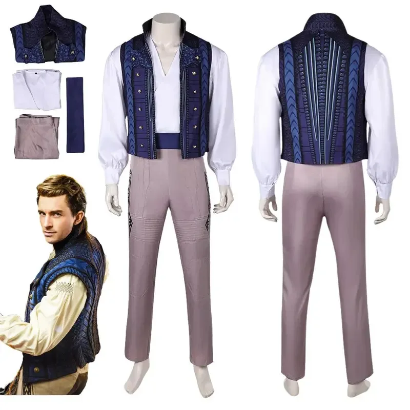 

Fantasia Wicked Prince Fiyero Cosplay Costume Disguise for Adult Men Clothes Shirts Pants Outfits Halloween Carnival Party Suit