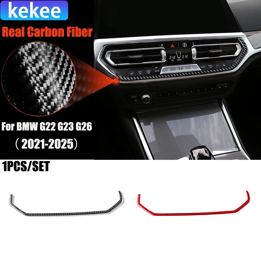 

Автомобильные аксессуары из углеродного волокна, модифицированная внутренняя наклейка на центральное вентиляционное отверстие для BMW 3/4 серии M4 G20 G28 G22 G23 G26 2021-2025