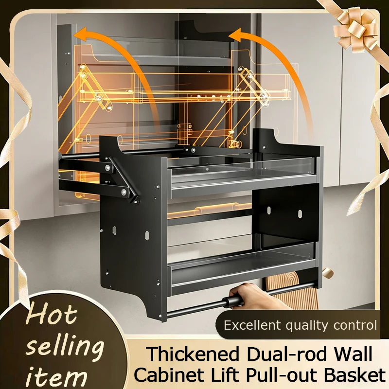 High Quality Door Mounted Drop Down Seasoning Racks With Hydraulic Damping Glass Aluminum Trays And Soft Close Mechanism