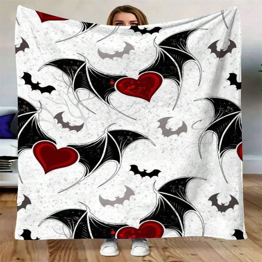 Ghost Flannel Blanket For Kids Adults Halloween Baby Blanket Letter Fleece 2024 New Birthday Gift Wholesale