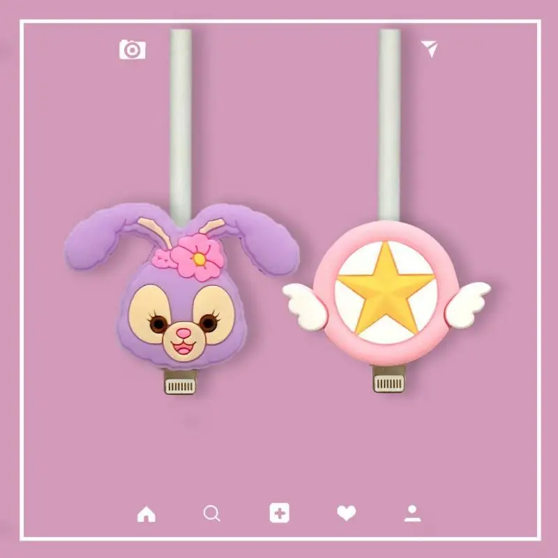 Sanrio HelloKitty Mymelody Kuromi Purin Cinnamoroll MaruData Cable Protective Sleeve Anti-break Apple Android Charging Cable