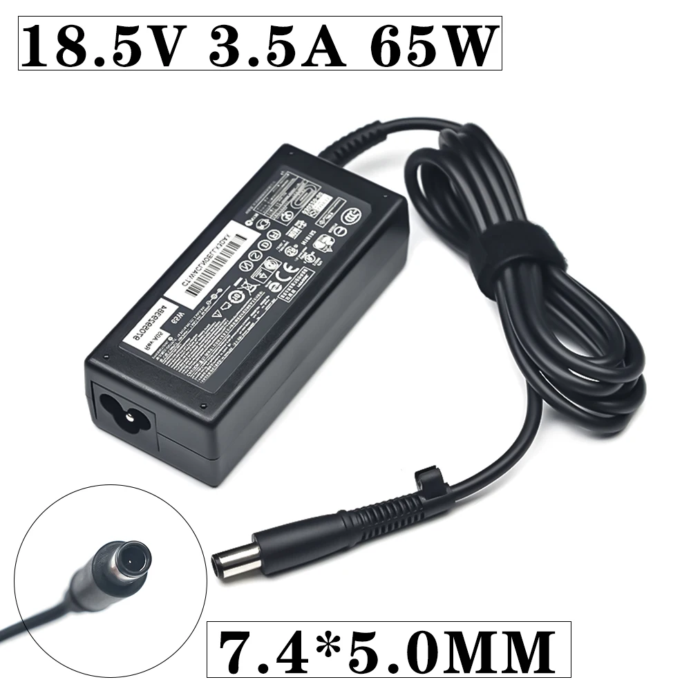 18.5V 3.5A 7.4*5.0mm 65W AC Laptop Adapter Charger  For HP Compaq Pavilion G6 DV5 DV6 DV7 DV4 G50 G60 N193 CQ43 CQ32 CQ60