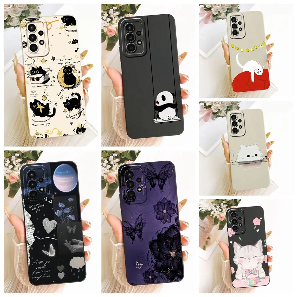 Cover For Samsung A23 5G Casing Silicone Luxury Fashion Kawaii Cute Painted Case For Samsung Galaxy A23 5G SM-A236B SM-A236E