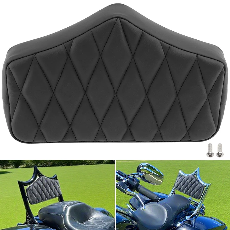 

Black Motorcycle Universal Back Rest Passenger Backrest Pad Pads For Harley For Kawasaki For Honda For Suzuki For Yamaka For BMW