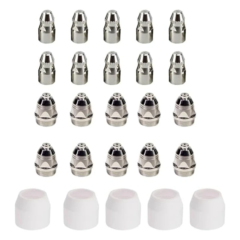 

ABSS-25PCS P80 Plasma Consumables, P80 Plasma Cutter Torch Kits Electrodes Tips Cups