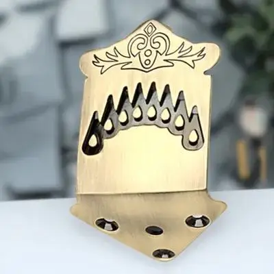 

8 String Mandolin Tailpiece Bronze Design Heavy Duty Alloy Material Enhances Sound Quality Fast String Changes Ideal