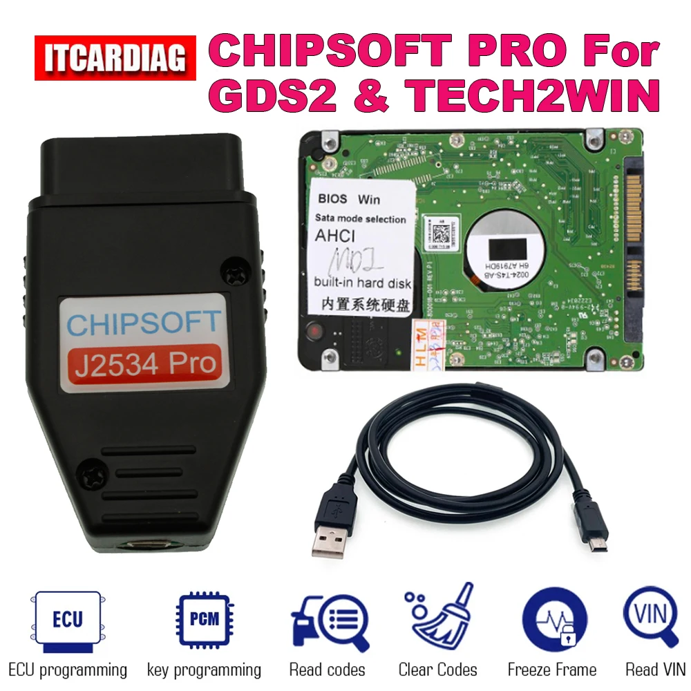 

Chipsoft J2534 Pro VCI for GM/OPEL GDS2 Diagnostic Tool for GM GDS2 Scanner Add HDD GDS2 V2023.2.1 Tech2WIN 16.02.24 for Win7