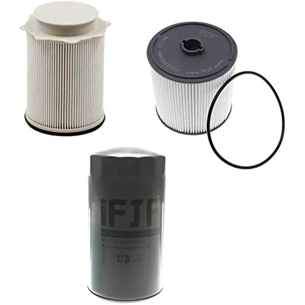 

iFJF 68436631AA and 68157291AA Fuel Filter and 5083285AA Oil Filter for 2019-2021 Ram 2500 3500 4500 5500 6.7L Diesel Engines