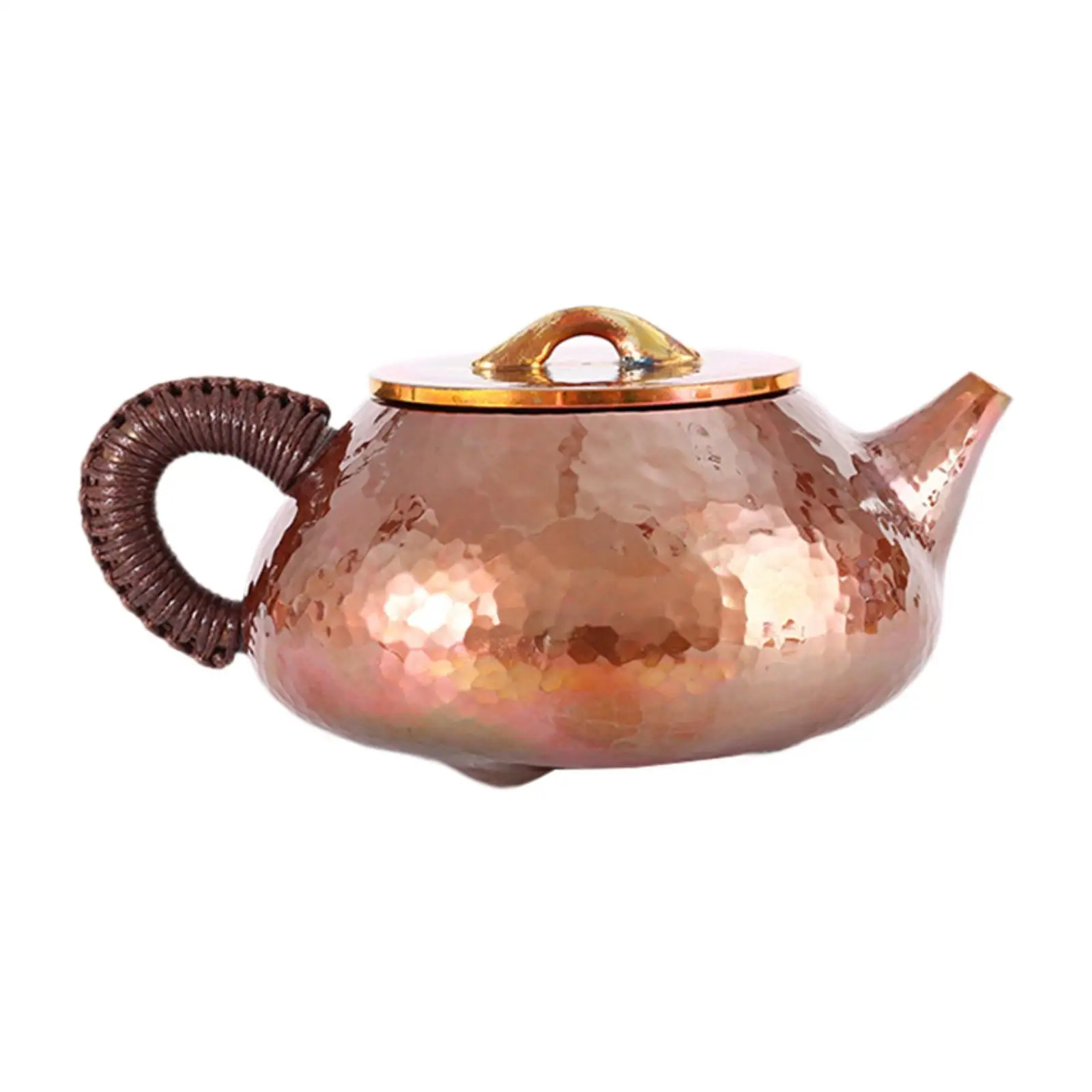 

Loose Leaf Tea Maker Copper Tea Kettle Kung Fu Tea Pot 300ml Tea Brewer for Home Office Picnic Party Family Gatherings Camping