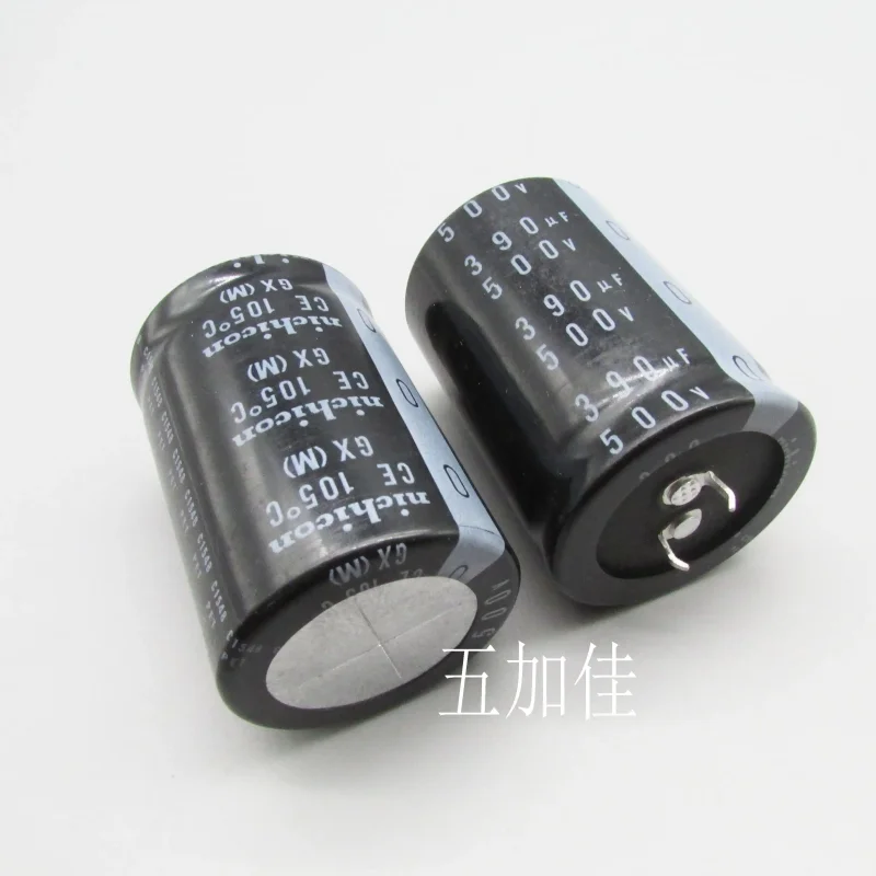 5-30pcs 390UF 500V Japanese imported electrolytic capacitor 500V390UF 35 * 50 105 ℃ GX long life