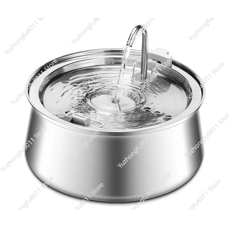Pet Water Dispenser 4L Large-capacity Faucet Stainless Steel Water Dispenser New Cat Water Dispenser