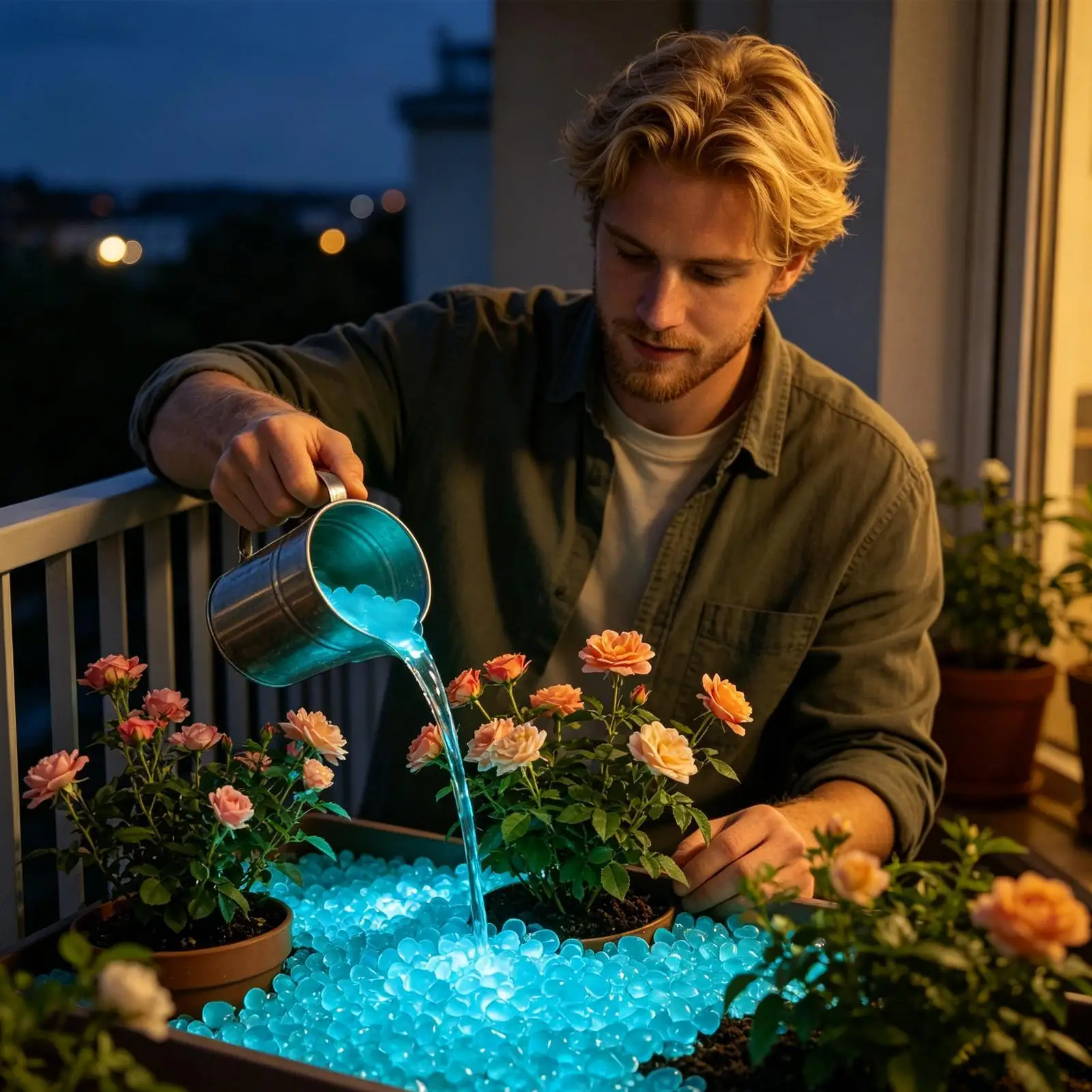 300 Pieces Resin Decorative Glowing Stones Pebbles for Fish Tank Aquarium Garden Backyard Pathway Patio Fairy Garden Glow Stones