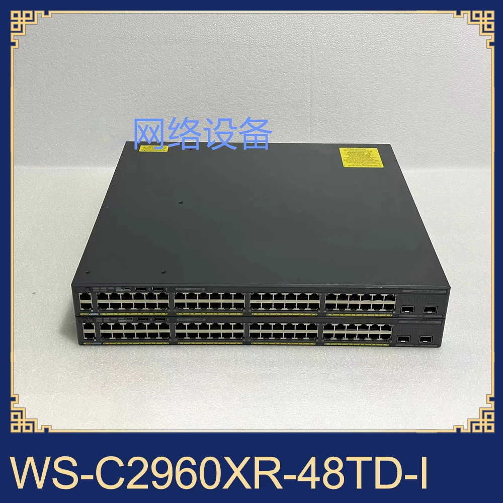 

1pcs For Cisco 48Gigabit 2-port 10Gigabit SFP+ Network Switch WS-C2960XR-48TD-I