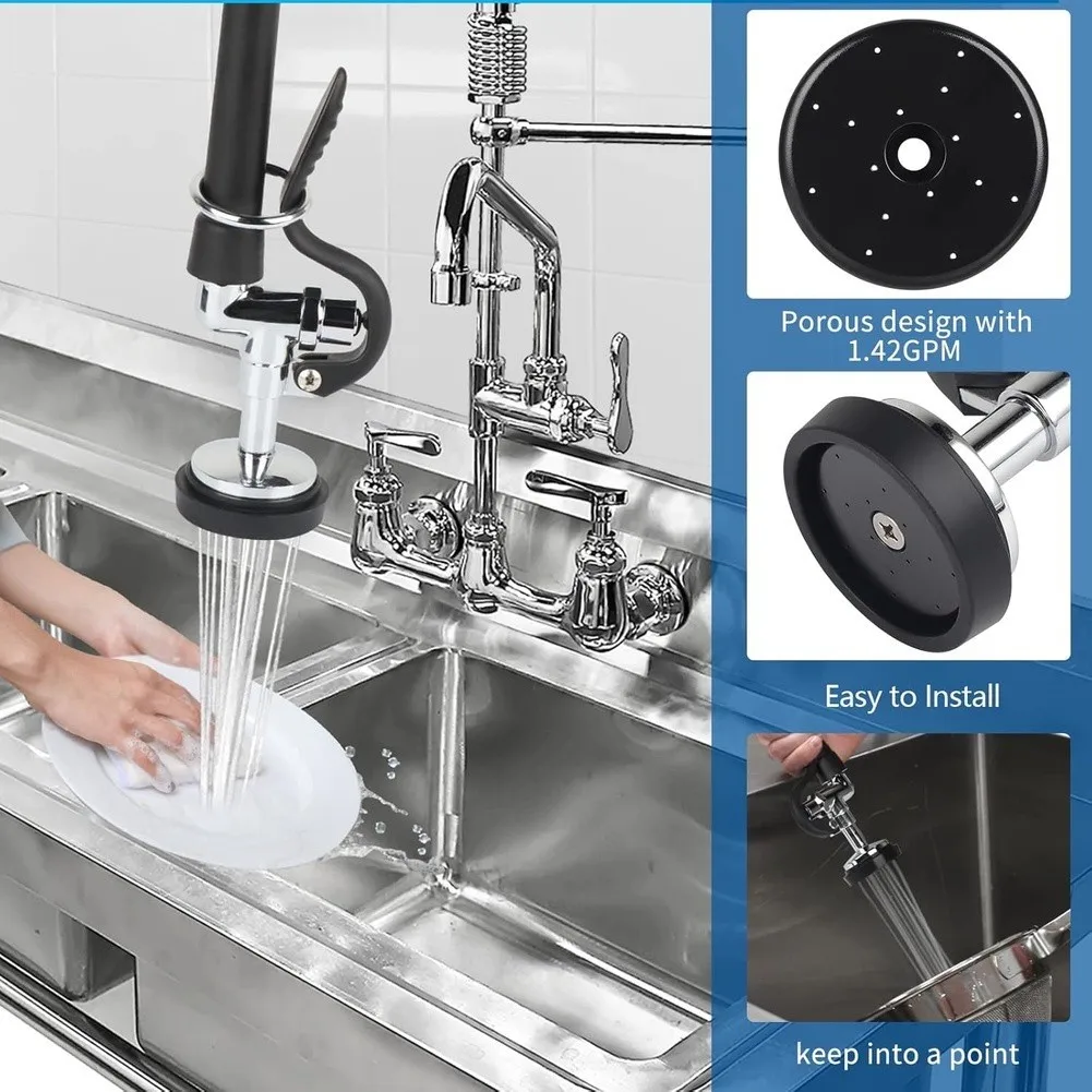 Pre Rinse Valve Face and Bumper Replacement Kit Plastic Construction for Long Lasting For Commercial Kitchen Use