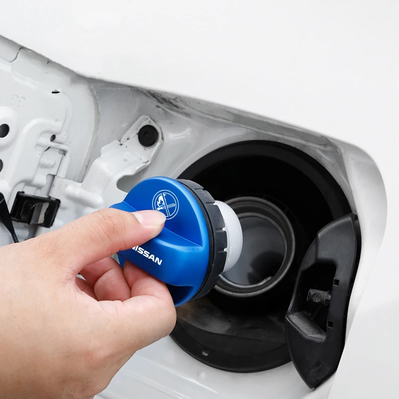 سيارة غطاء تغليف خزان الوقود متجمد سبائك الألومنيوم غطاء اكسسوارات السيارات لنيسان قاشقاي جوك بولسار سنترا ألتيما باترول ميكرا