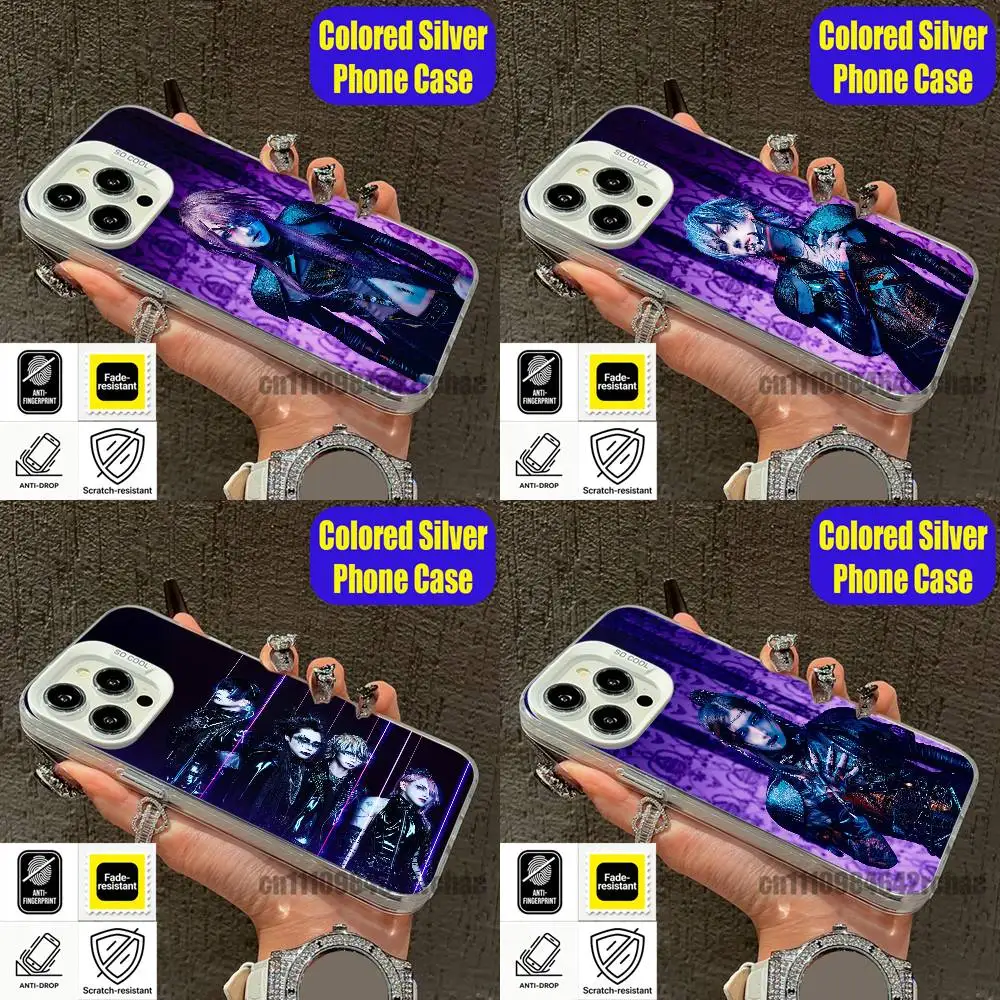 Чехол для телефона J-Jiluka D-DeViLs S-Sena R-Ricko для iPhone 15, 17, 11, 14, 13, 16, 12, E, Max, Plus, Air, Pro, Mini, индивидуальный цвет, серебристый корпус