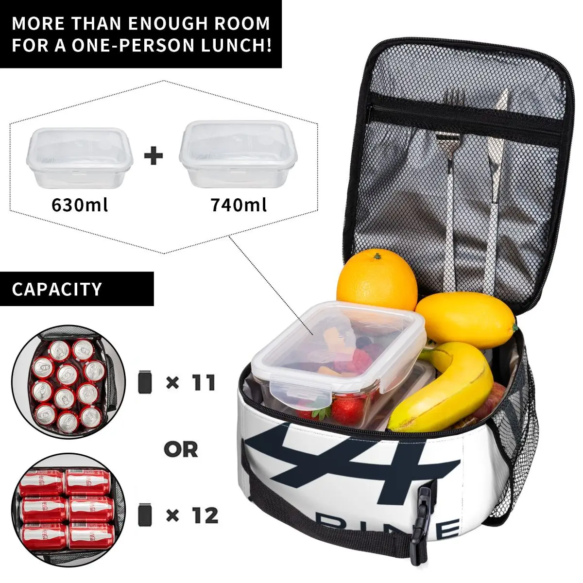 Insulated Lunch Bags Alpine F1 Team Merch Food Bag Multifunction Thermal Cooler Lunch Box For Men